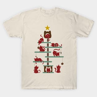 Christmas Tree - House Cats T-Shirt